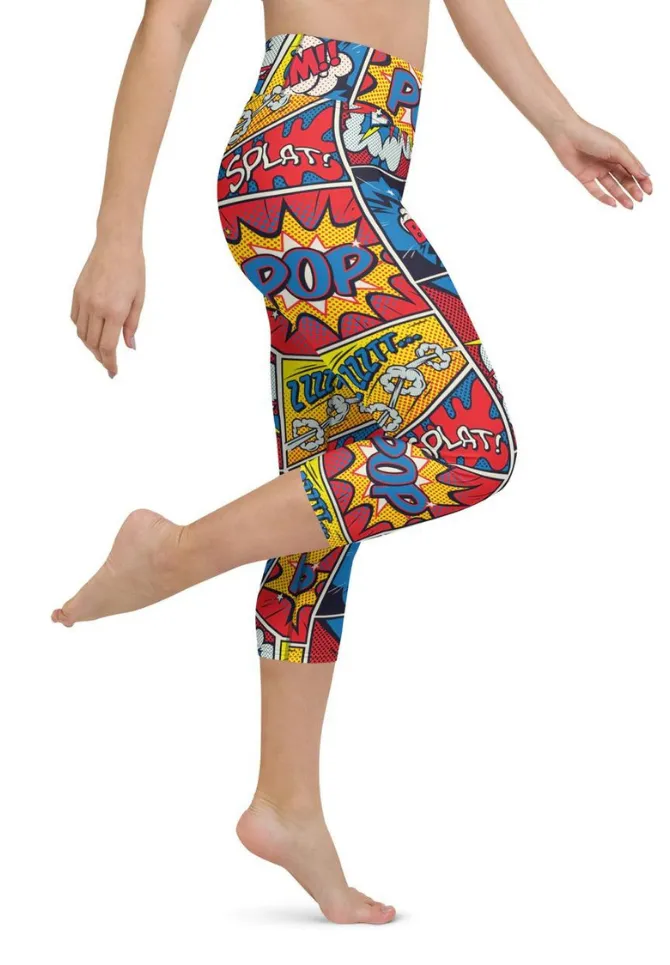 Superhero Comics Yoga Capris