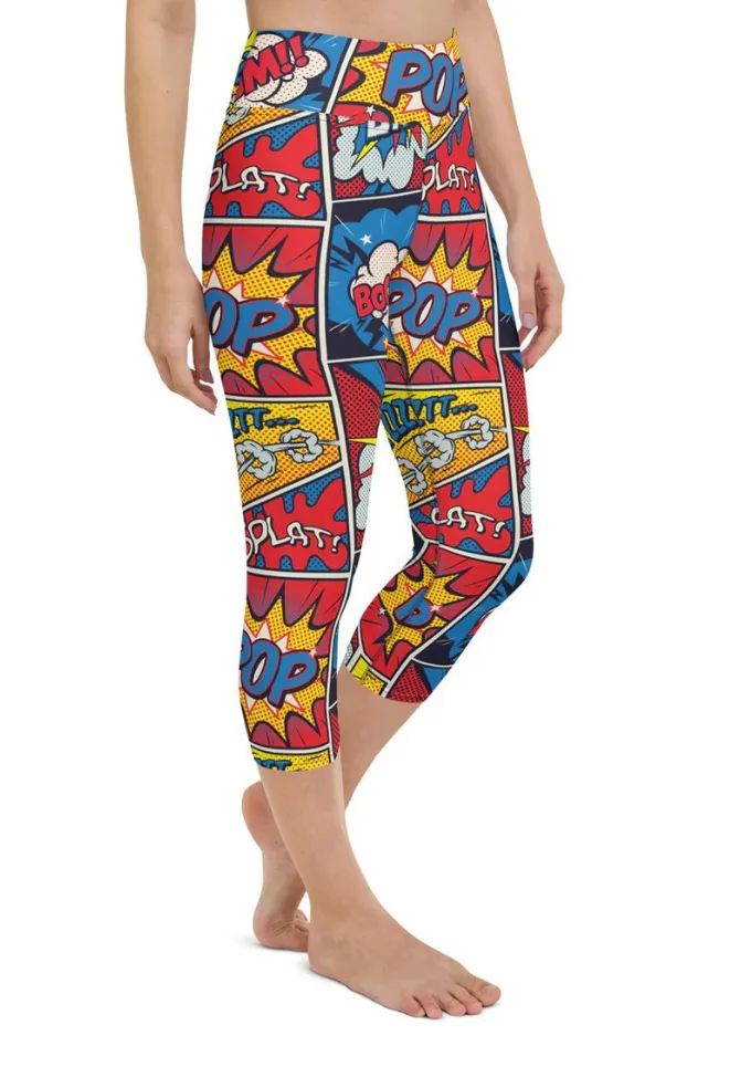 Superhero Comics Yoga Capris