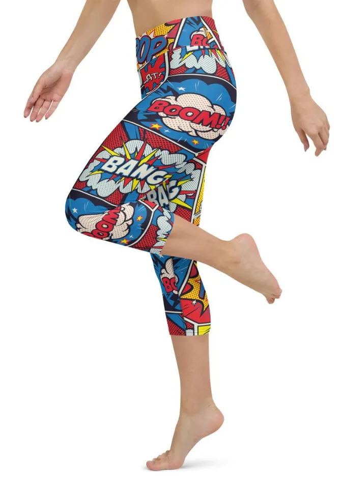 Superhero Comics Yoga Capris