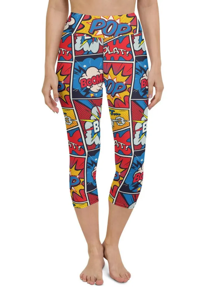 Superhero Comics Yoga Capris