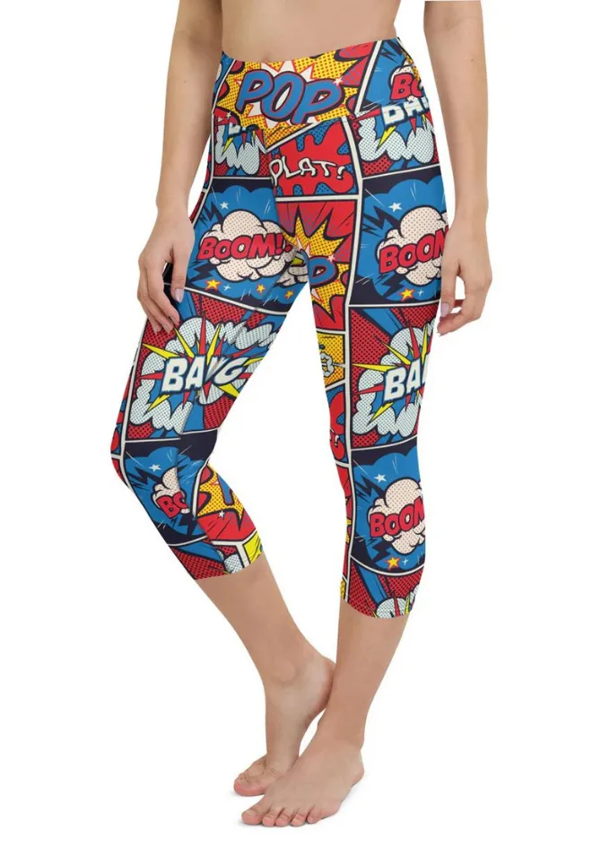 Superhero Comics Yoga Capris