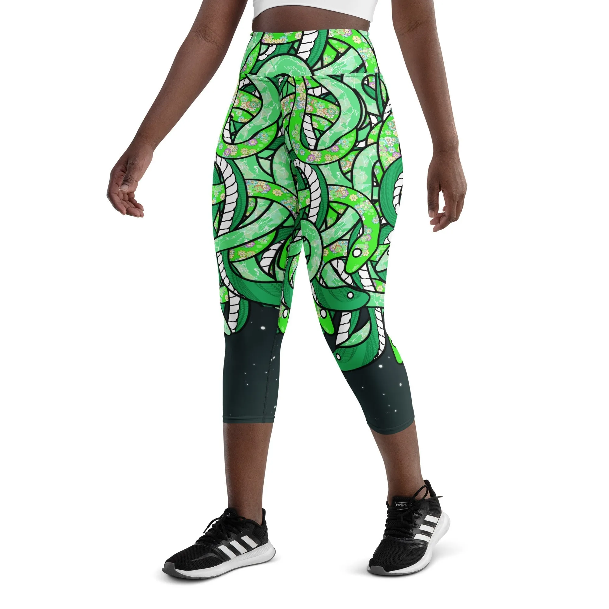 Tangled Snakes Yoga Capris