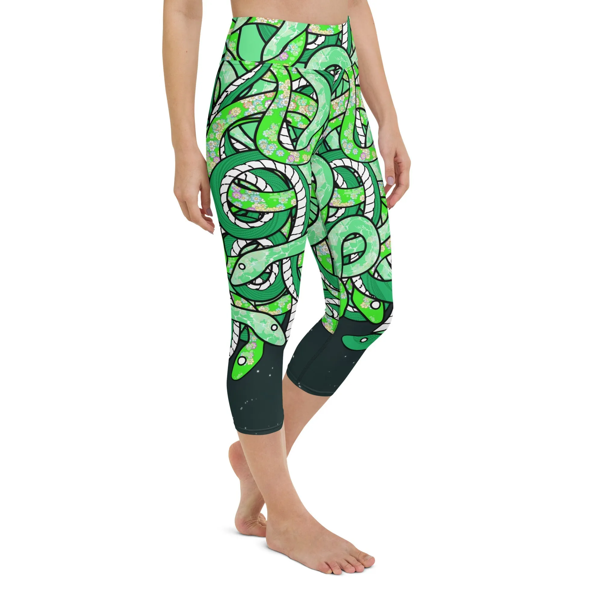Tangled Snakes Yoga Capris