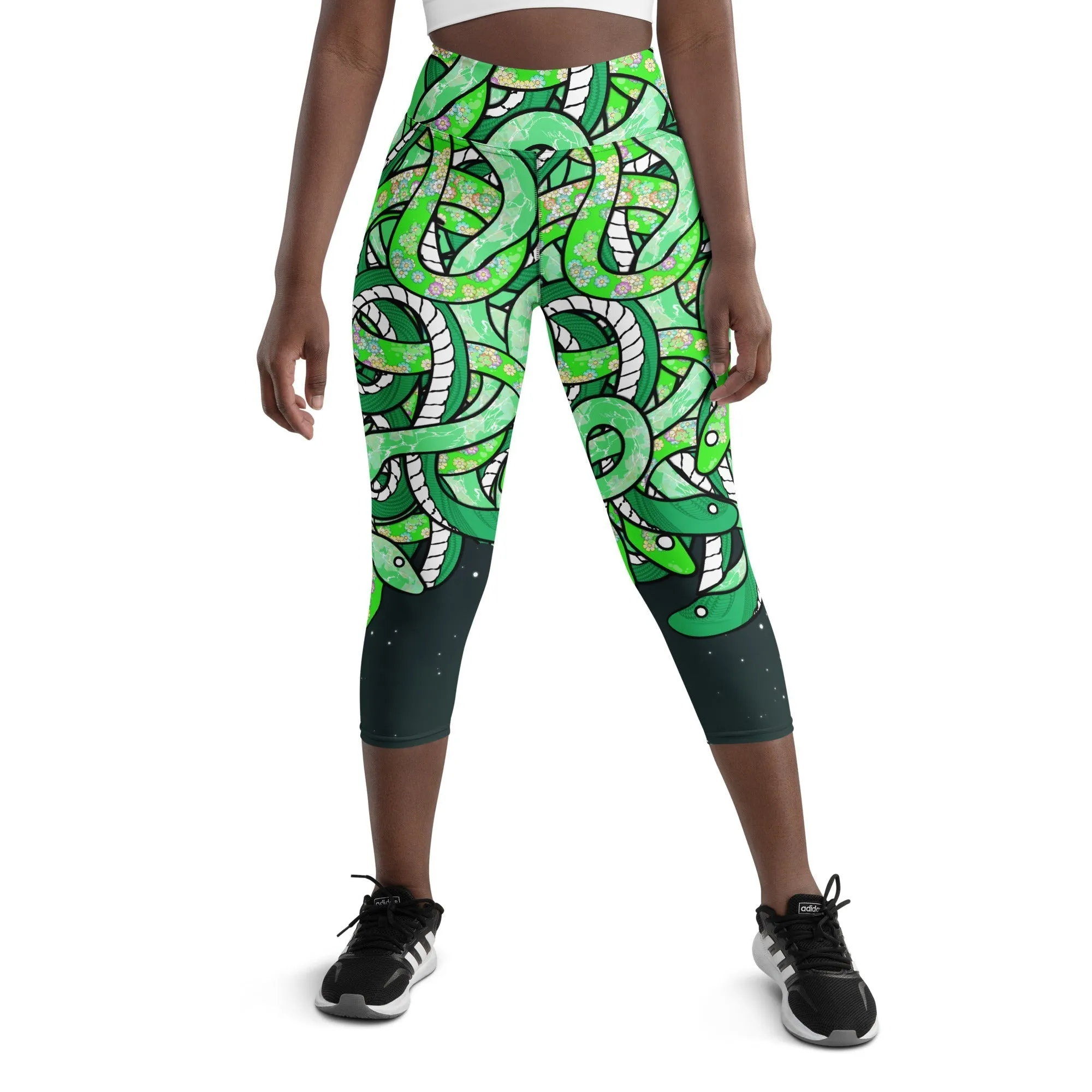 Tangled Snakes Yoga Capris