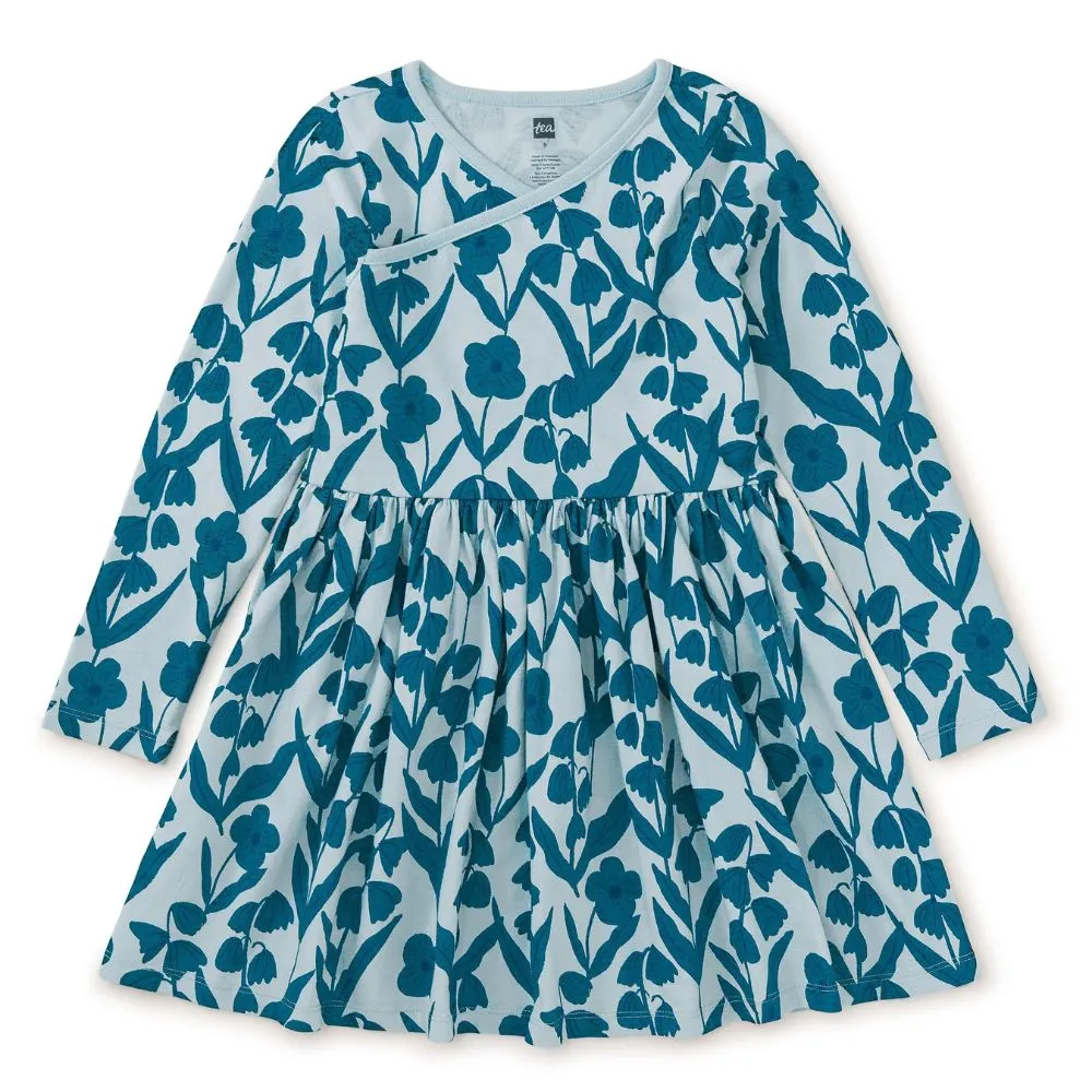 Tea LS Wrap Neck Dress TF