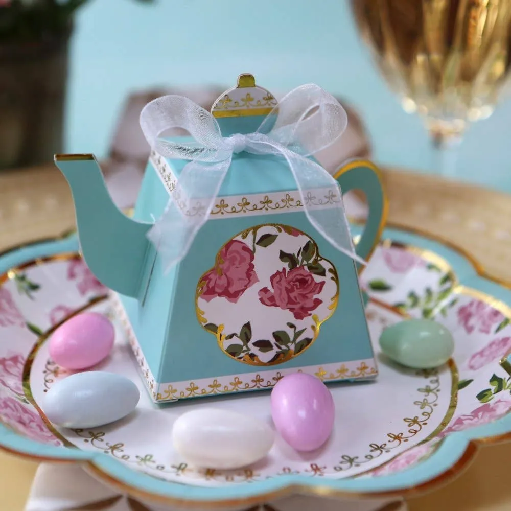 Tea Time Paper Napkins - Blue (Set of 30)
