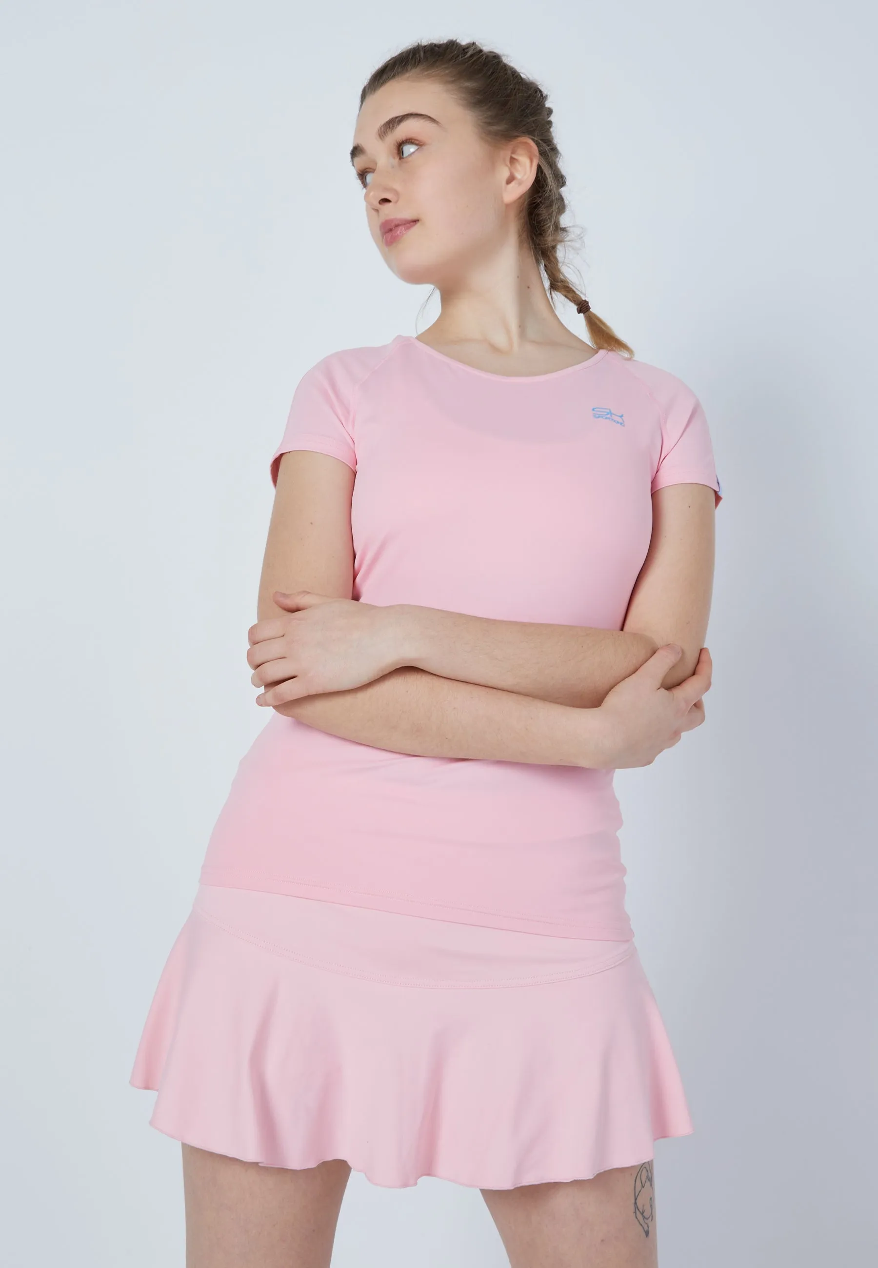 Tennis Capsleeve T-Shirt, light pink