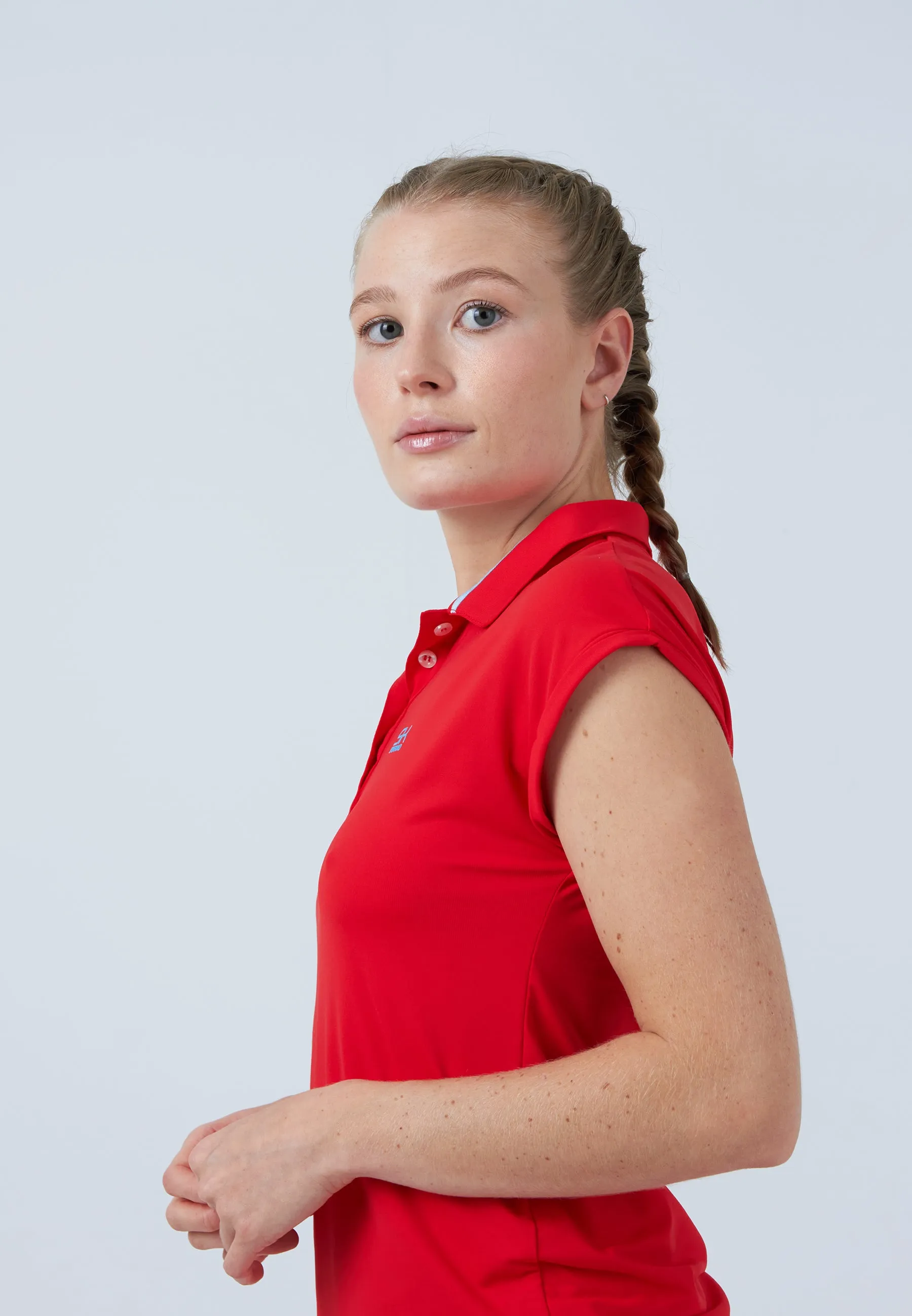 Tennis Polo Shirt Loose-Fit, red
