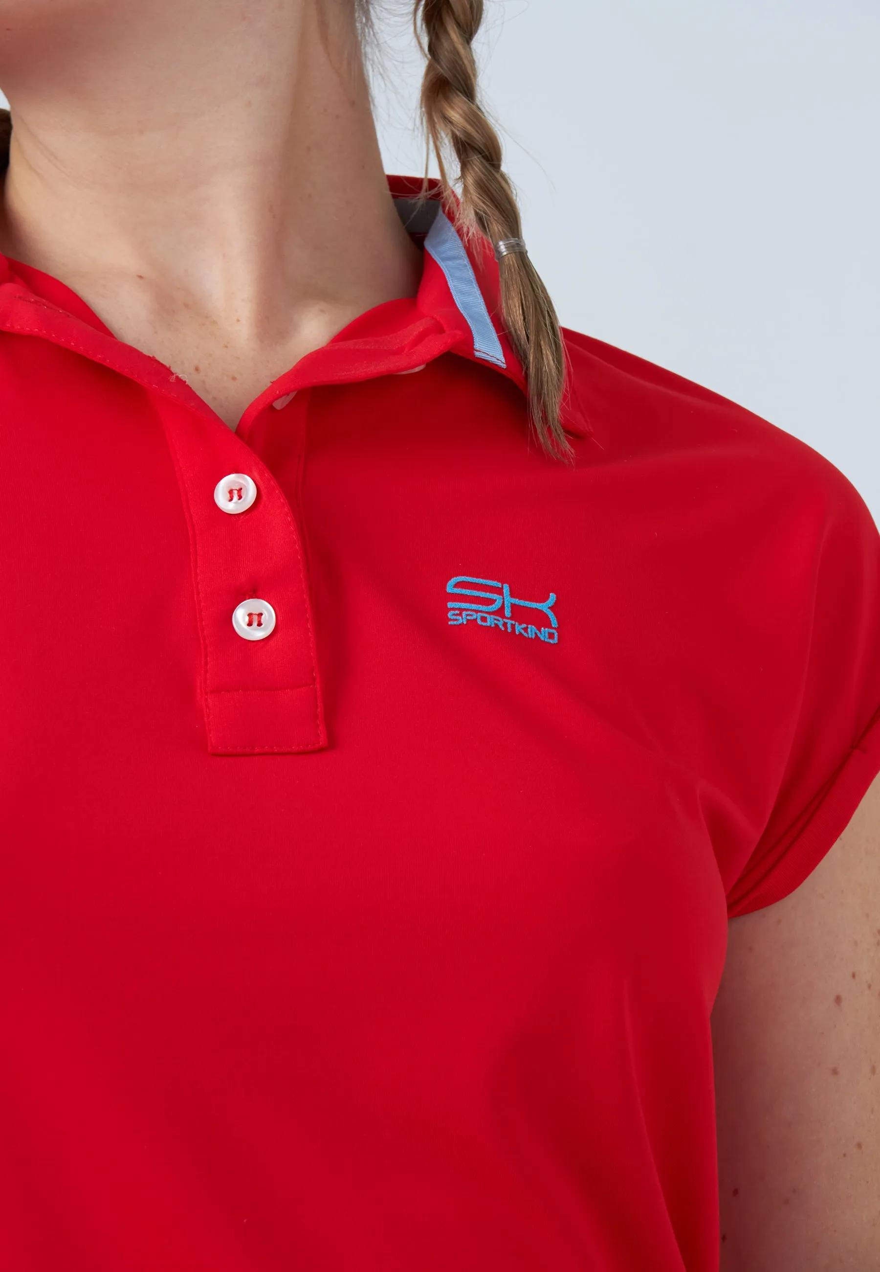 Tennis Polo Shirt Loose-Fit, red