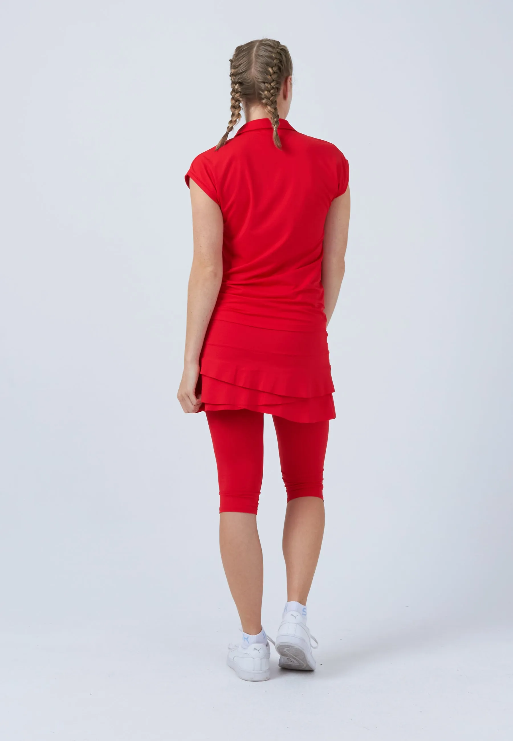 Tennis Polo Shirt Loose-Fit, red