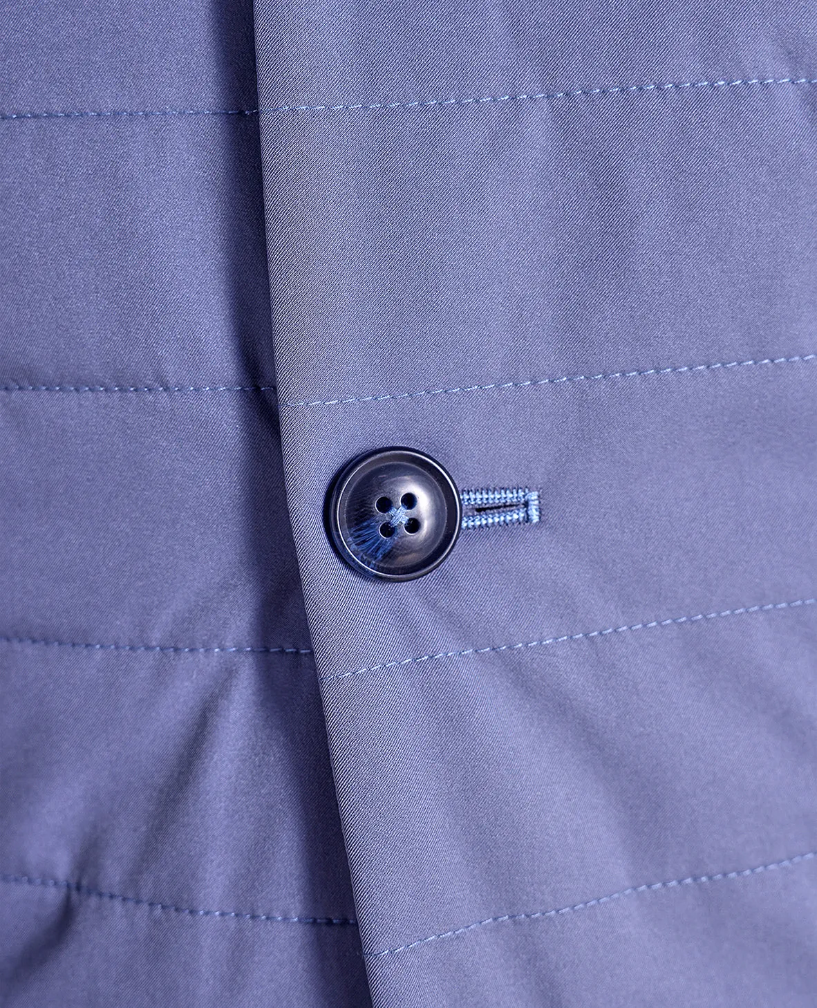 The Beckett - Nylon Shell Vest - Blue Smoke