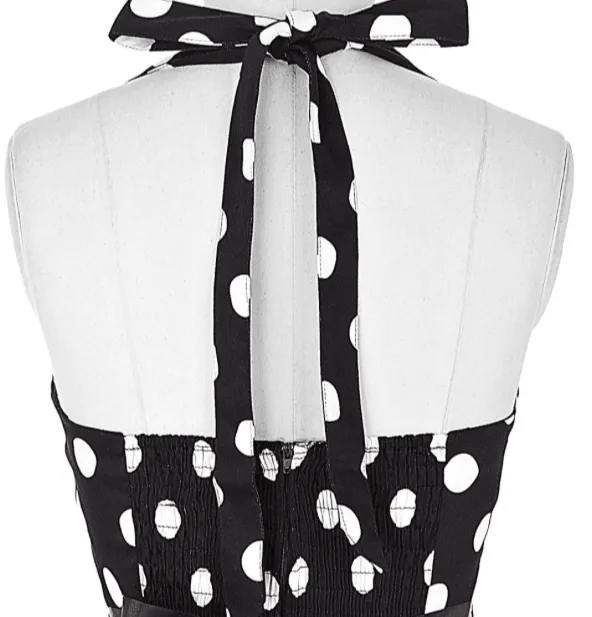 VINTAGE POLKA-DOT SWING DRESS
