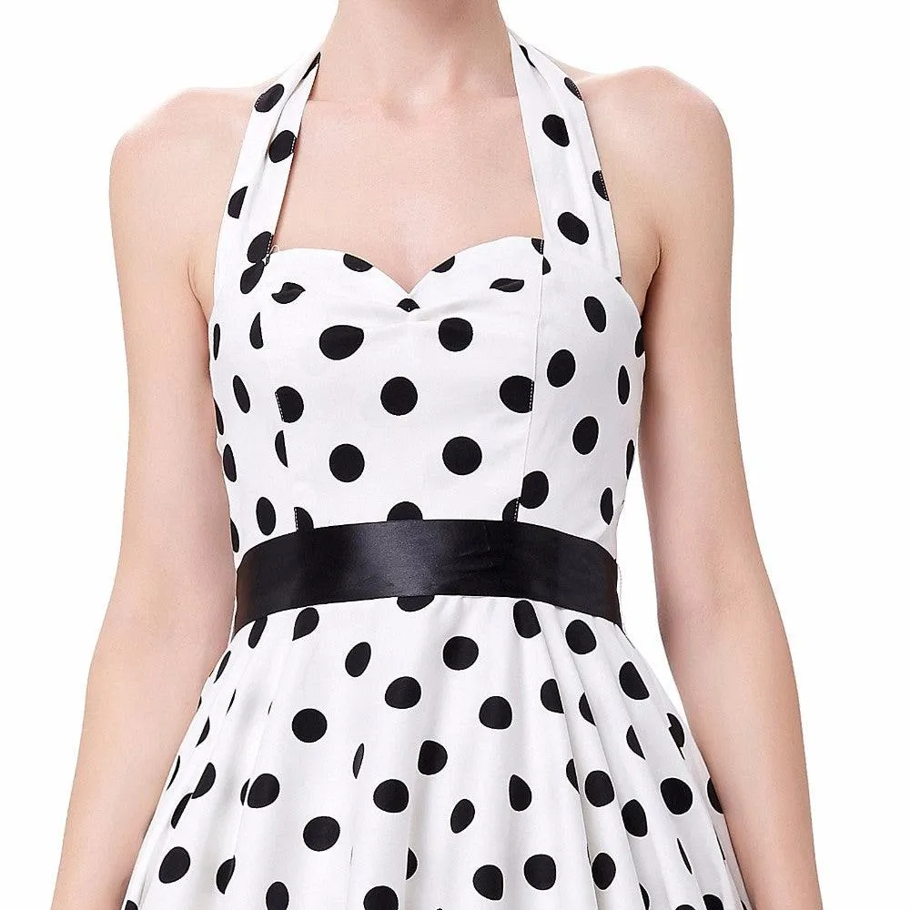 VINTAGE POLKA-DOT SWING DRESS