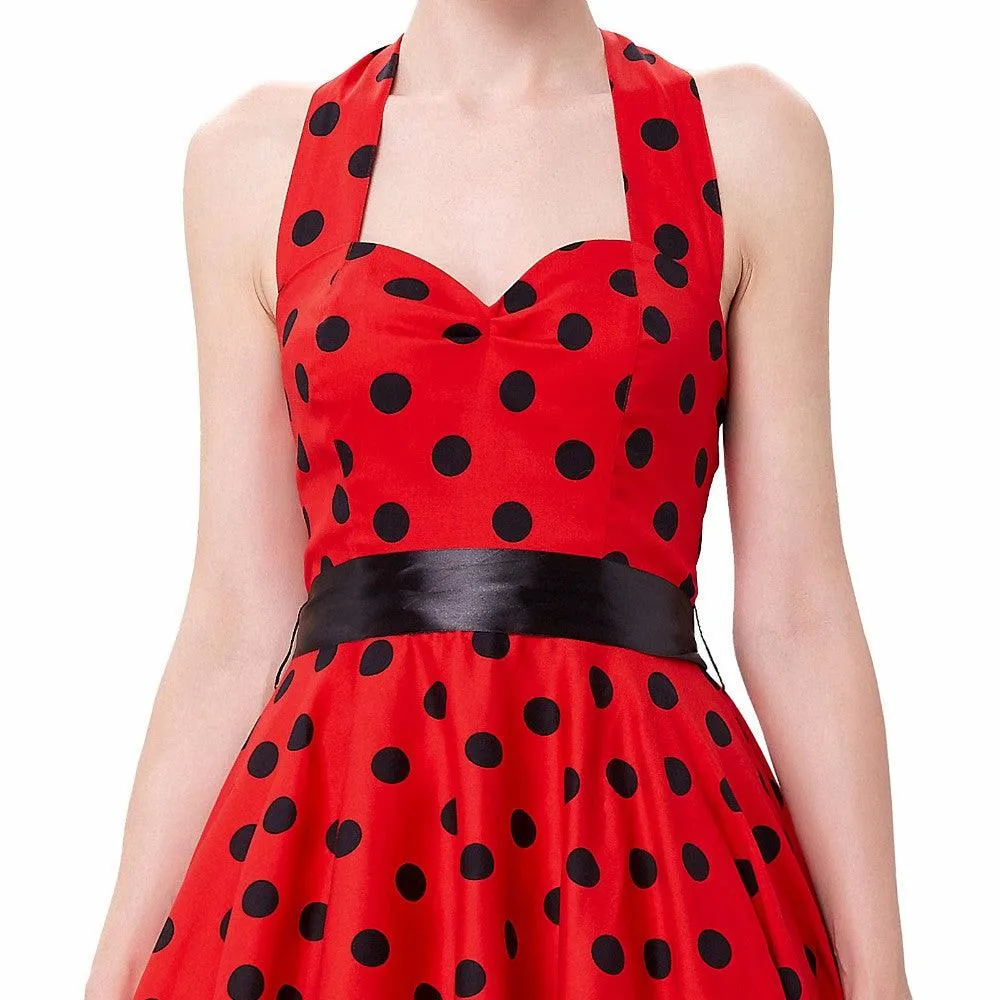 VINTAGE POLKA-DOT SWING DRESS