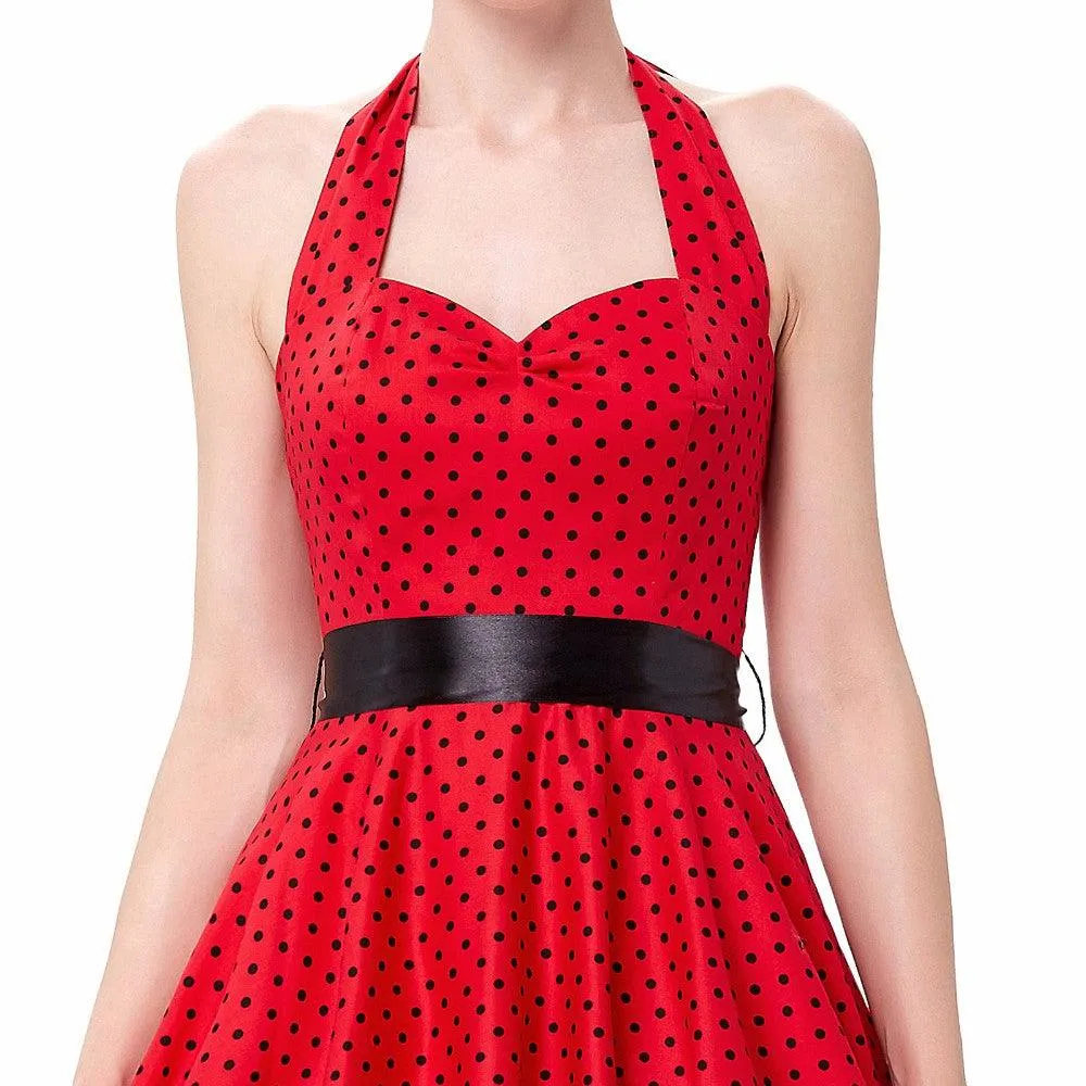 VINTAGE POLKA-DOT SWING DRESS