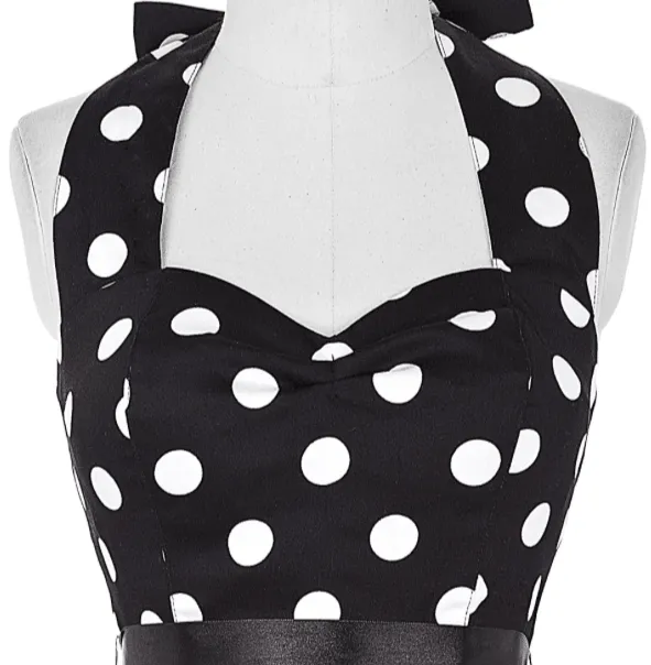 VINTAGE POLKA-DOT SWING DRESS