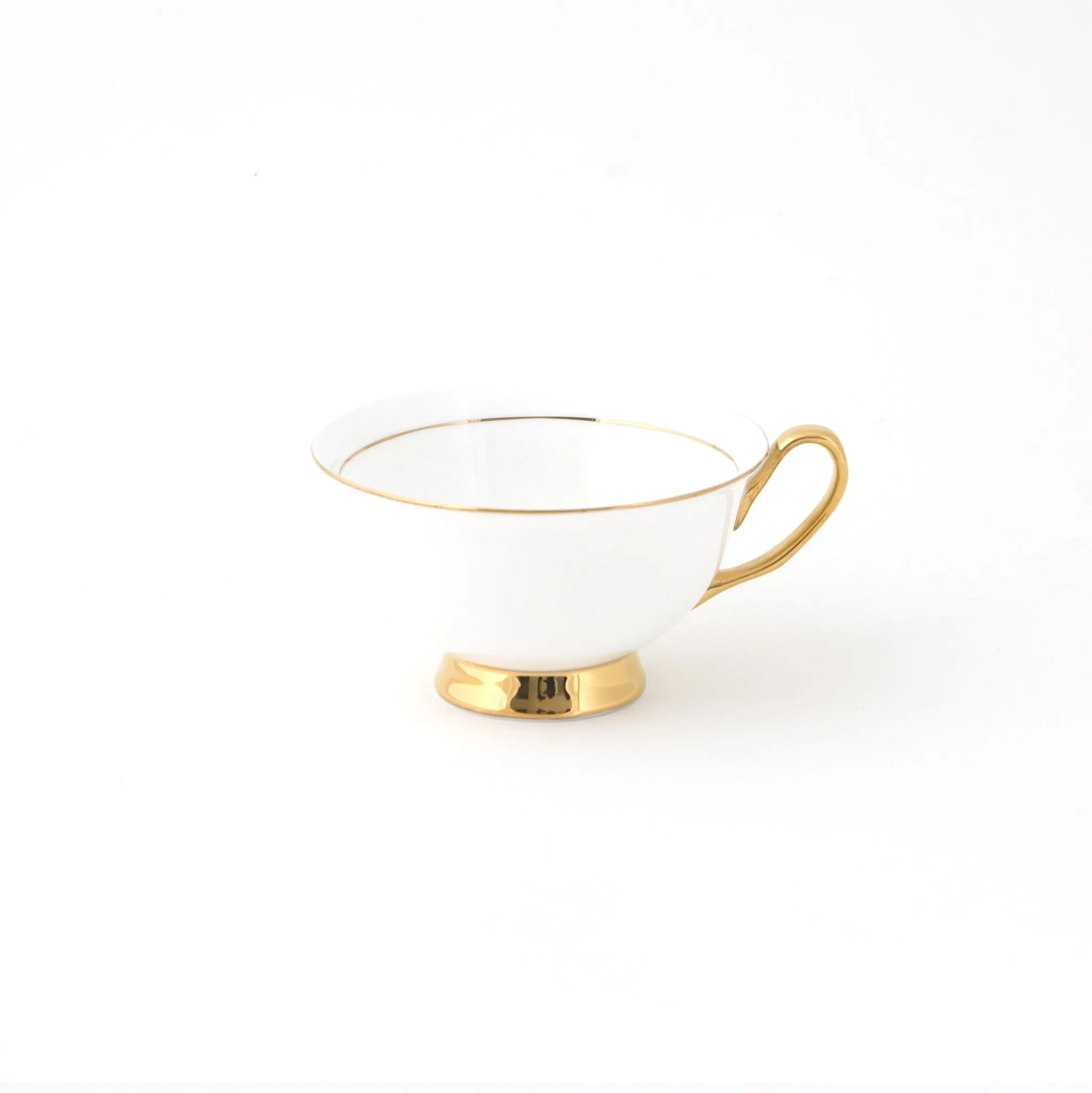 White Teacup and Saucer